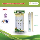 Sumpit Bambu Dempet Genroku Atoz  3.0mm x 200.0mm 50 Pasang 1