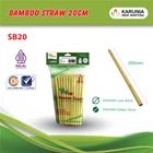 Sedotan Bambu Atoz Premium/ Panjang 20 cm_diameter luar 8 mm_diameter dalam 5 mm 1